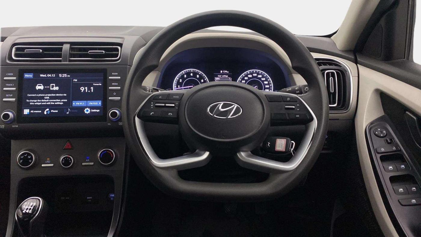 2020 Hyundai Creta EX 1.5 PETROL, Petrol, Manual, 35,609 km, Steering Wheel Close Up