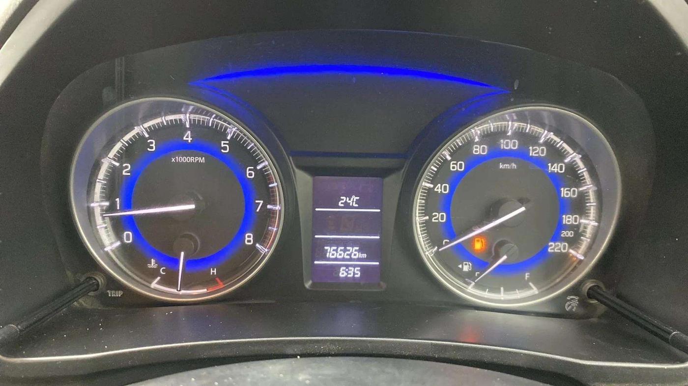 2017 Maruti Baleno DELTA PETROL 1.2, Petrol, Manual, 76,849 km, Odometer Image