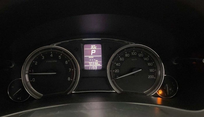 2017 Maruti Ciaz ZETA 1.4  AT PETROL, Petrol, Automatic, 70,639 km, Odometer Image