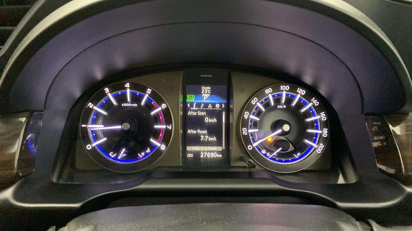 2022 Toyota Innova Crysta 2.7 ZX AT 7 STR, Petrol, Automatic, 28,277 km, Odometer Image