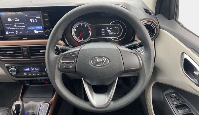 2021 Hyundai AURA SX PLUS 1.2 AMT, Petrol, Automatic, 10,287 km, Steering Wheel Close Up