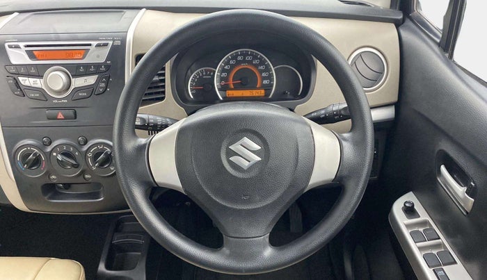 2015 Maruti Wagon R 1.0 VXI, Petrol, Manual, 75,122 km, Steering Wheel Close Up