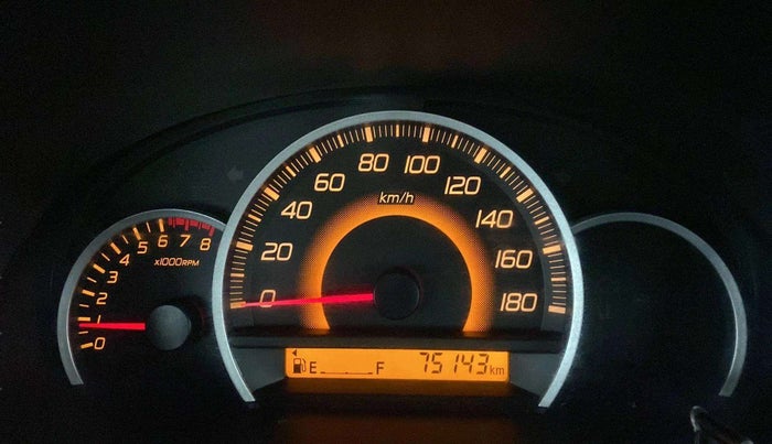 2015 Maruti Wagon R 1.0 VXI, Petrol, Manual, 75,122 km, Odometer Image