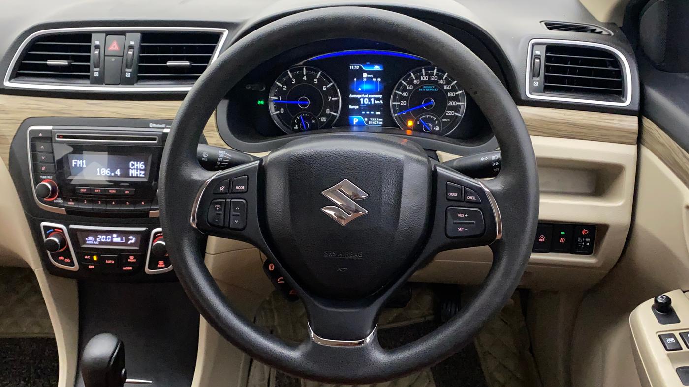 2020 Maruti Ciaz DELTA AT 1.5 SHVS PETROL, Petrol, Automatic, 52,188 km, Steering Wheel Close Up