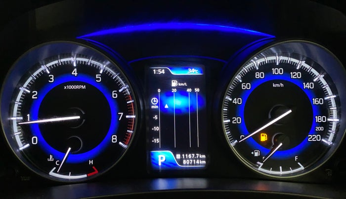 2018 Maruti Baleno ALPHA CVT PETROL 1.2, Petrol, Automatic, 80,933 km, Odometer Image