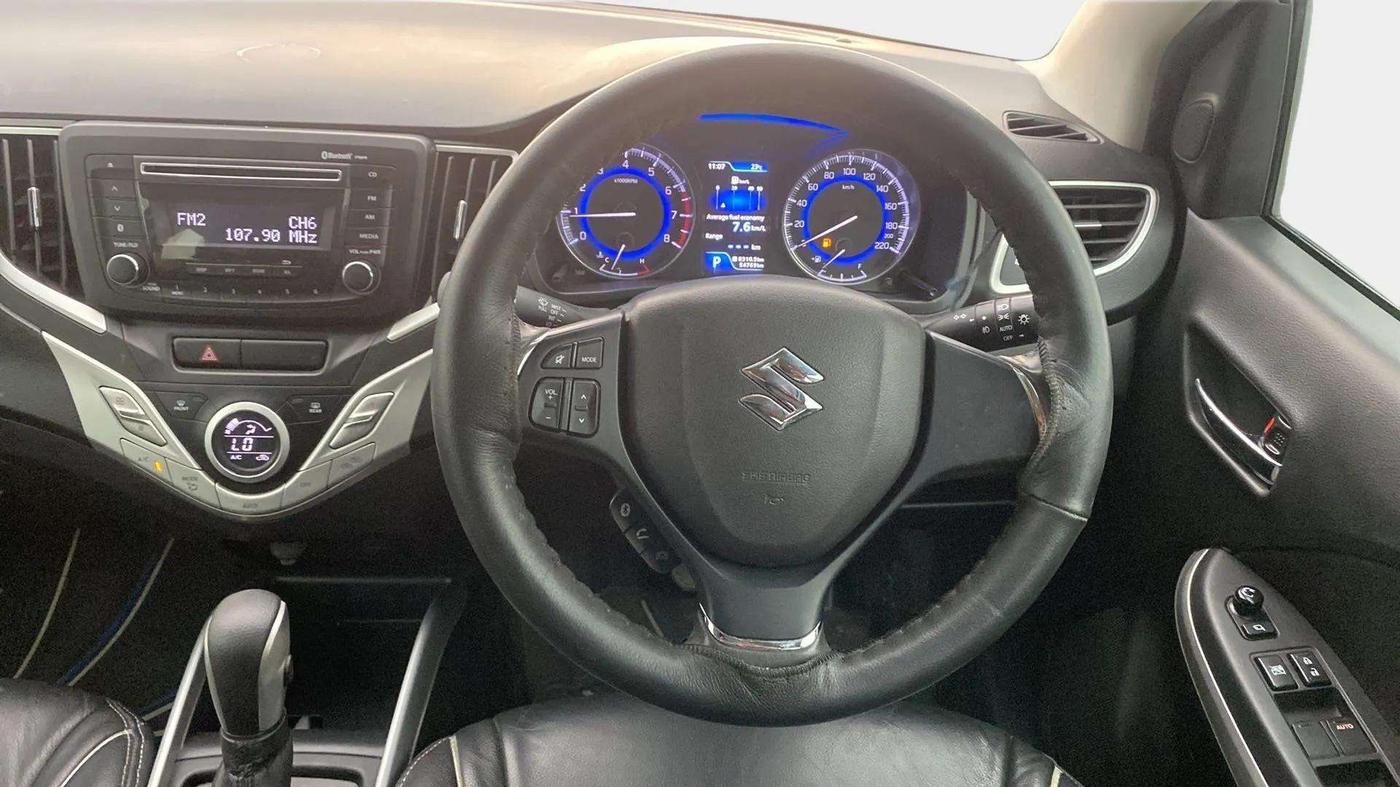2017 Maruti Baleno ZETA CVT PETROL 1.2, Petrol, Automatic, 54,913 km, Steering Wheel Close Up