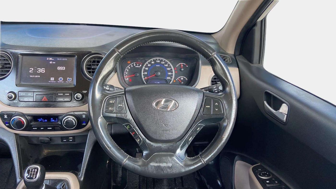 2018 Hyundai Grand i10 ASTA 1.2 KAPPA VTVT, Petrol, Manual, 72,036 km, Steering Wheel Close Up