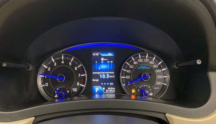 2020 Maruti Ciaz DELTA AT 1.5 SHVS PETROL, Petrol, Automatic, 50,731 km, Odometer Image