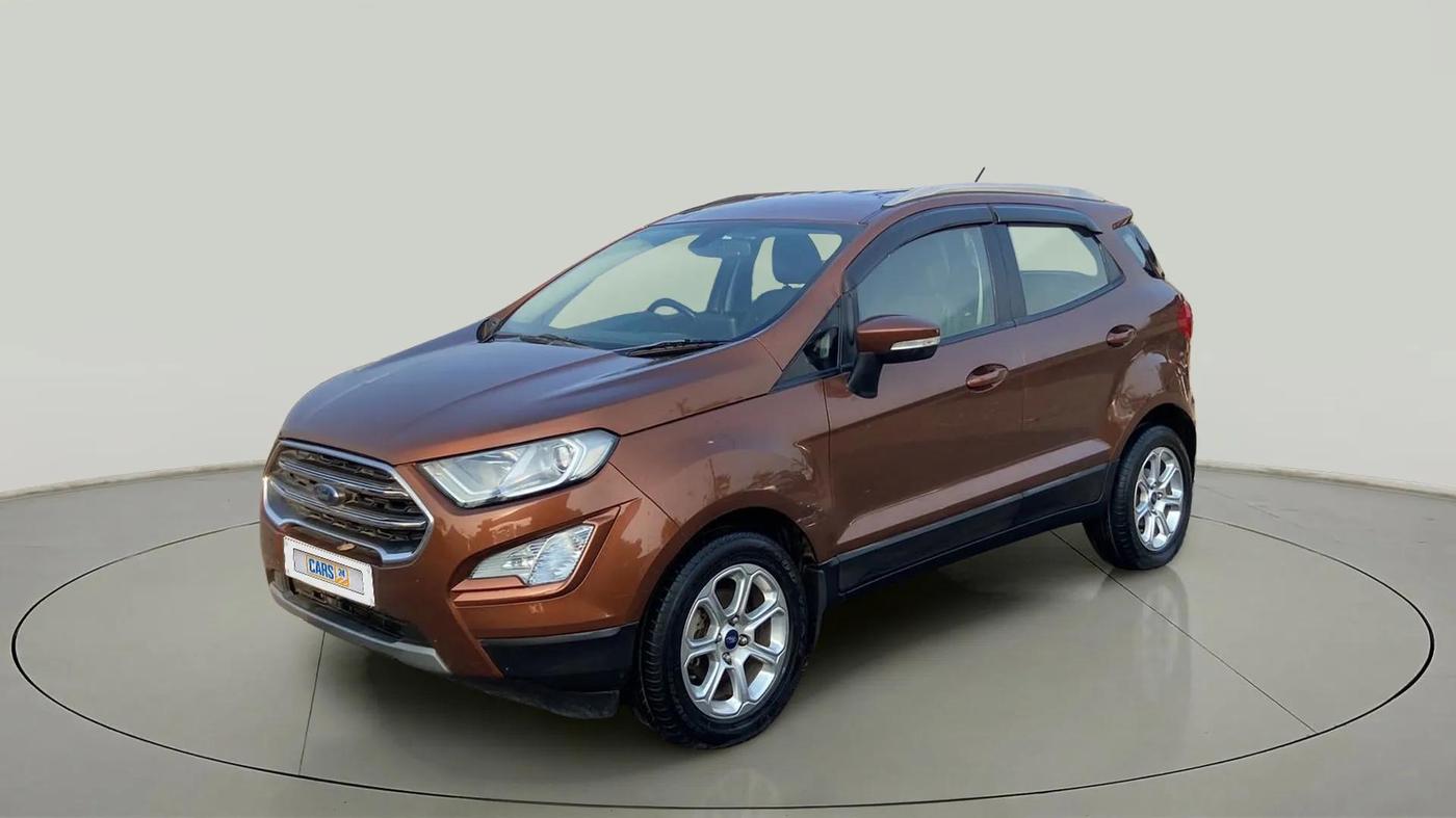 2018 Ford Ecosport TITANIUM + 1.5L PETROL AT, Petrol, Automatic, 64,419 km, Left Front Diagonal