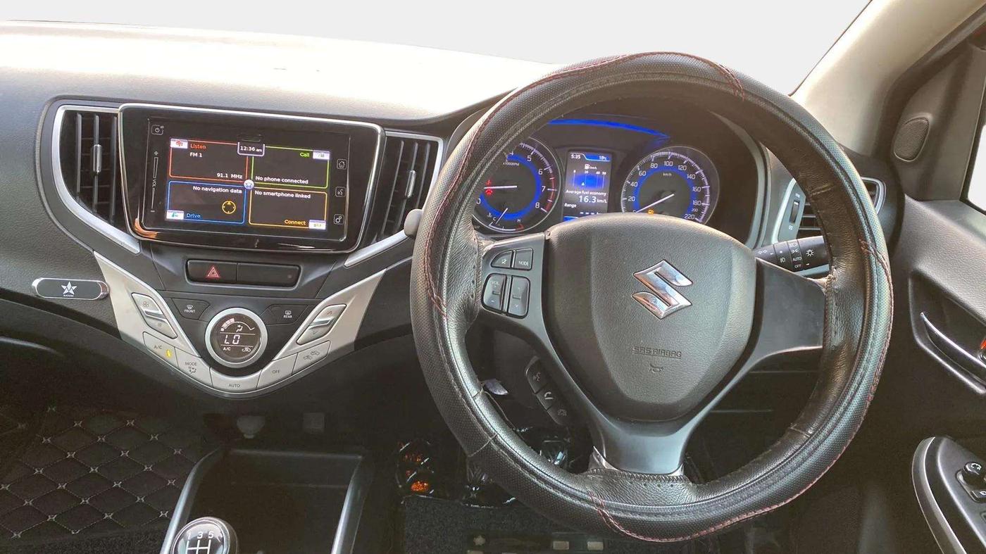 2018 Maruti Baleno ALPHA PETROL 1.2, Petrol, Manual, 35,426 km, Steering Wheel Close Up