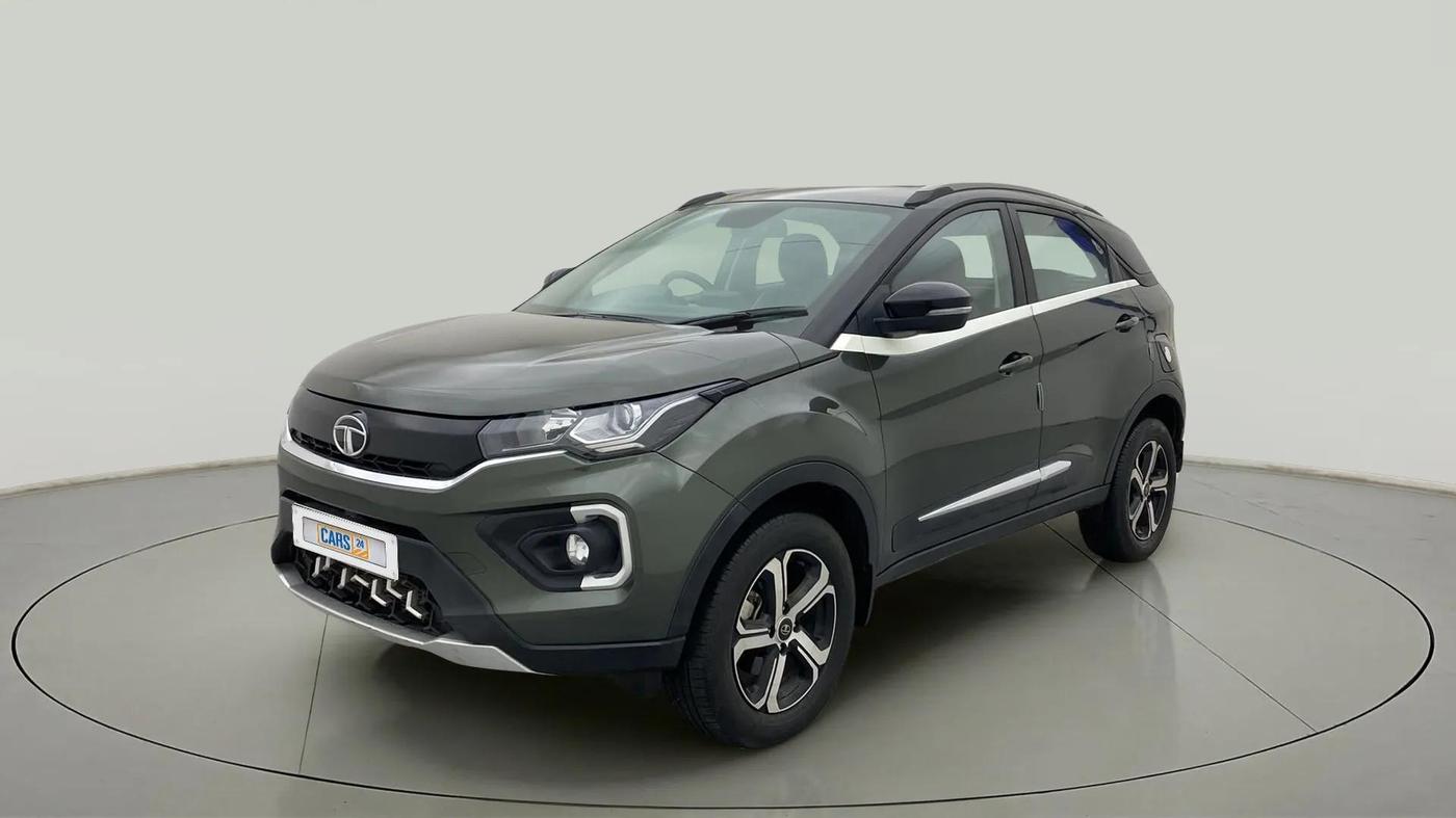 2021 Tata NEXON XZ PLUS PETROL SUNROOF, Petrol, Manual, 25,357 km, Left Front Diagonal