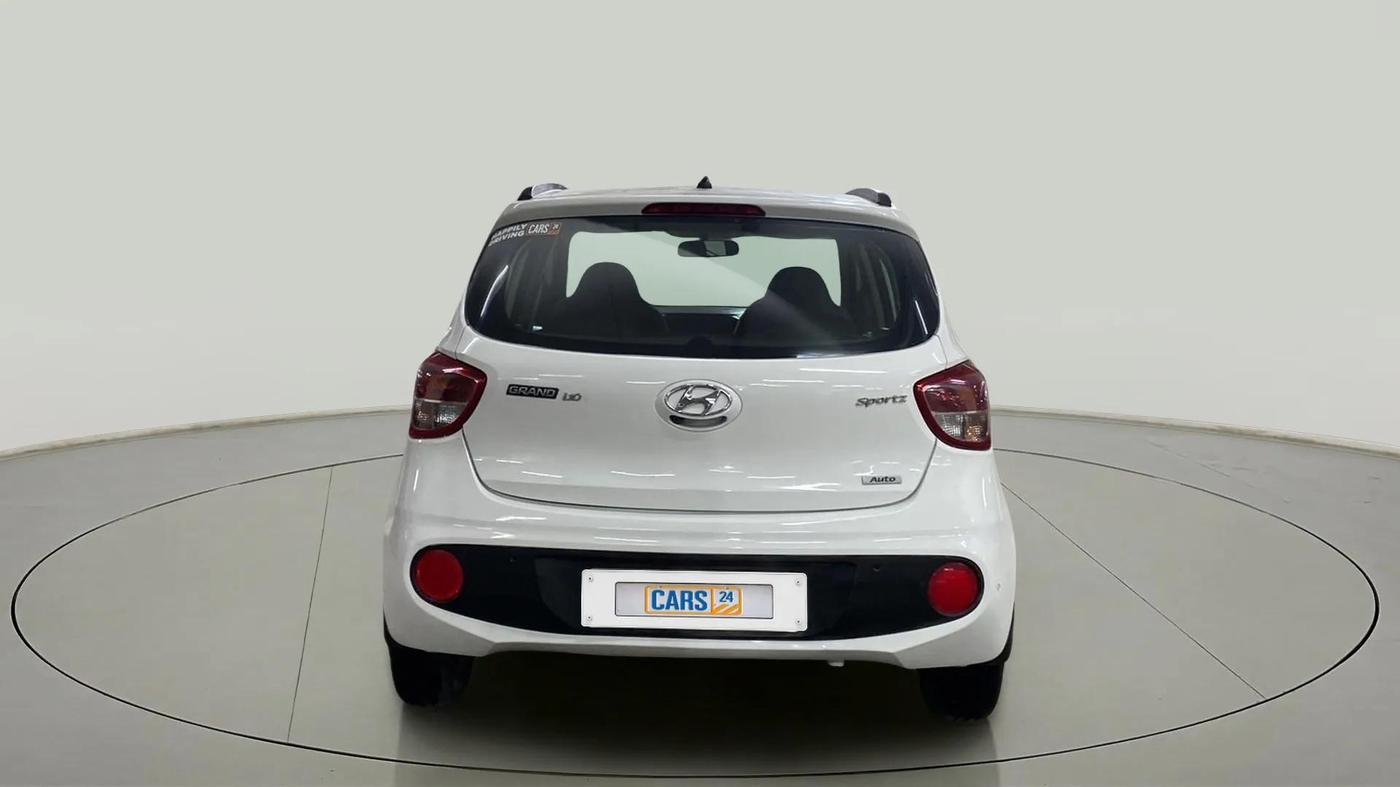 2017 Hyundai Grand i10 SPORTZ (O) AT 1.2 KAPPA VTVT, Petrol, Automatic, 75,628 km, Back/Rear
