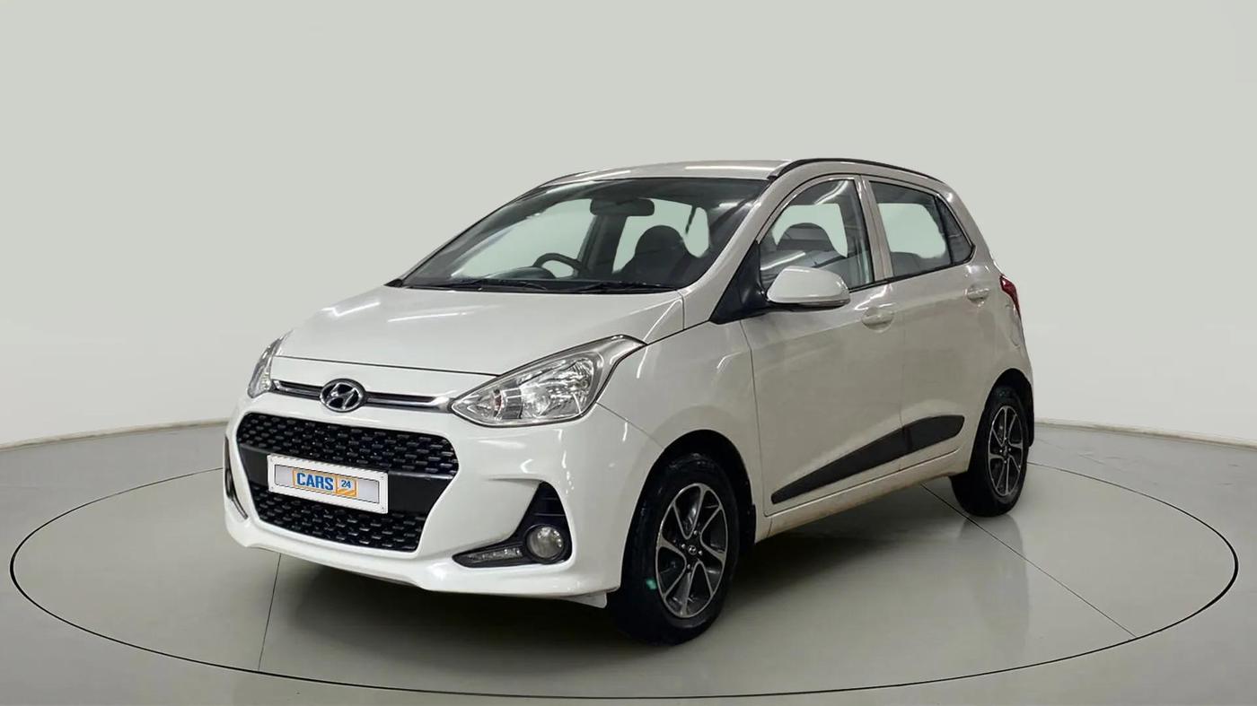 2017 Hyundai Grand i10 SPORTZ (O) AT 1.2 KAPPA VTVT, Petrol, Automatic, 75,628 km, Left Front Diagonal