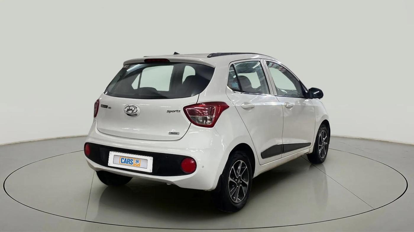 2017 Hyundai Grand i10 SPORTZ (O) AT 1.2 KAPPA VTVT, Petrol, Automatic, 75,628 km, Right Back Diagonal