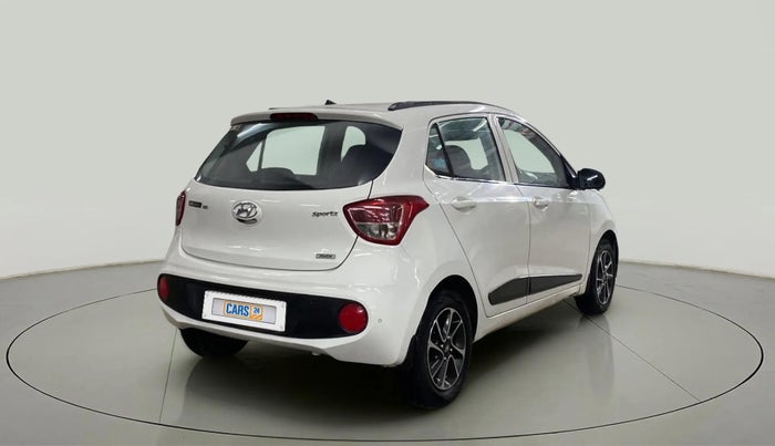 2017 Hyundai Grand i10 SPORTZ (O) AT 1.2 KAPPA VTVT, Petrol, Automatic, 75,405 km, Right Back Diagonal