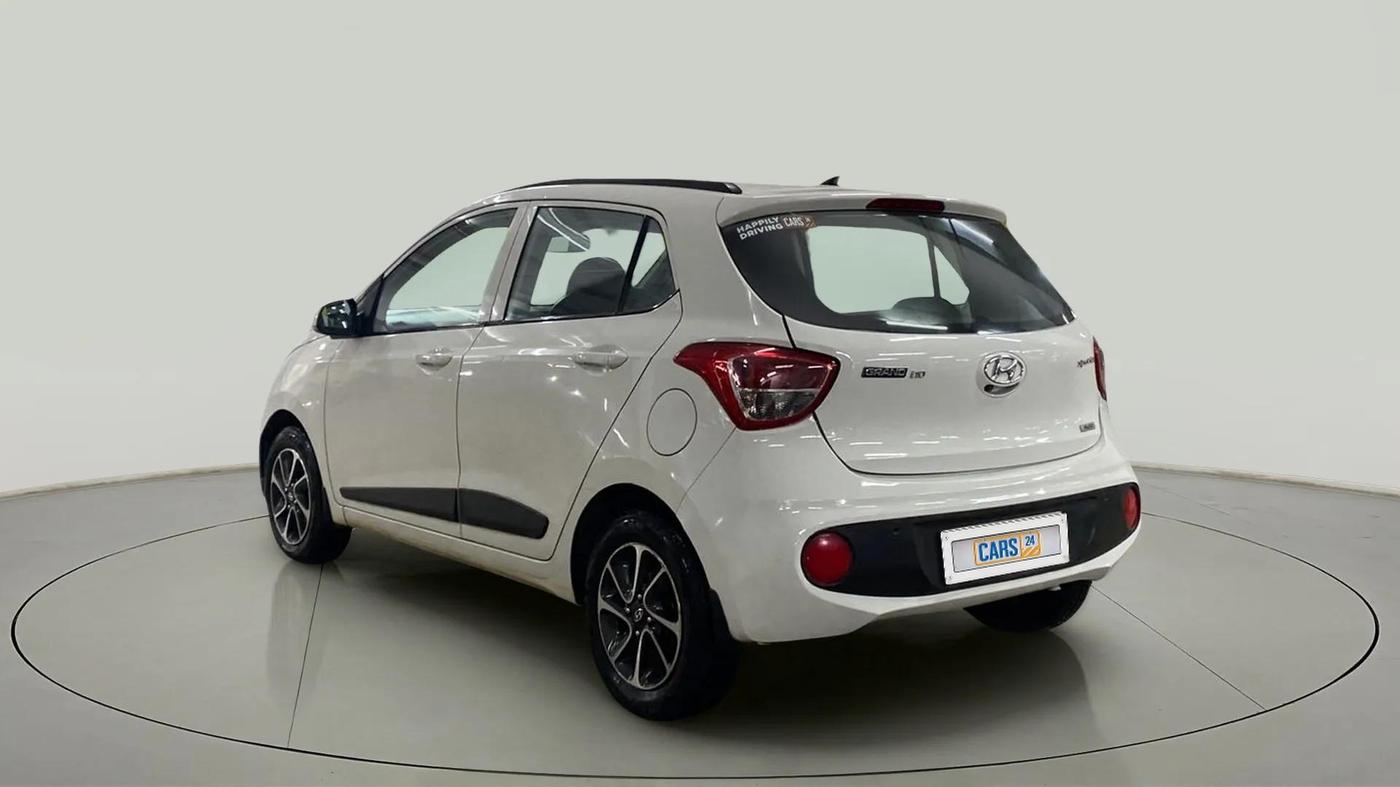 2017 Hyundai Grand i10 SPORTZ (O) AT 1.2 KAPPA VTVT, Petrol, Automatic, 75,628 km, Left Back Diagonal