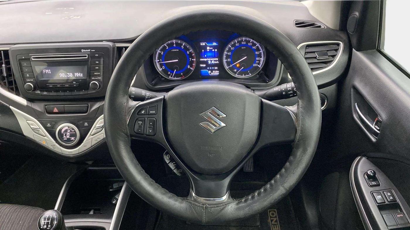 2017 Maruti Baleno ZETA PETROL 1.2, Petrol, Manual, 64,173 km, Steering Wheel Close Up