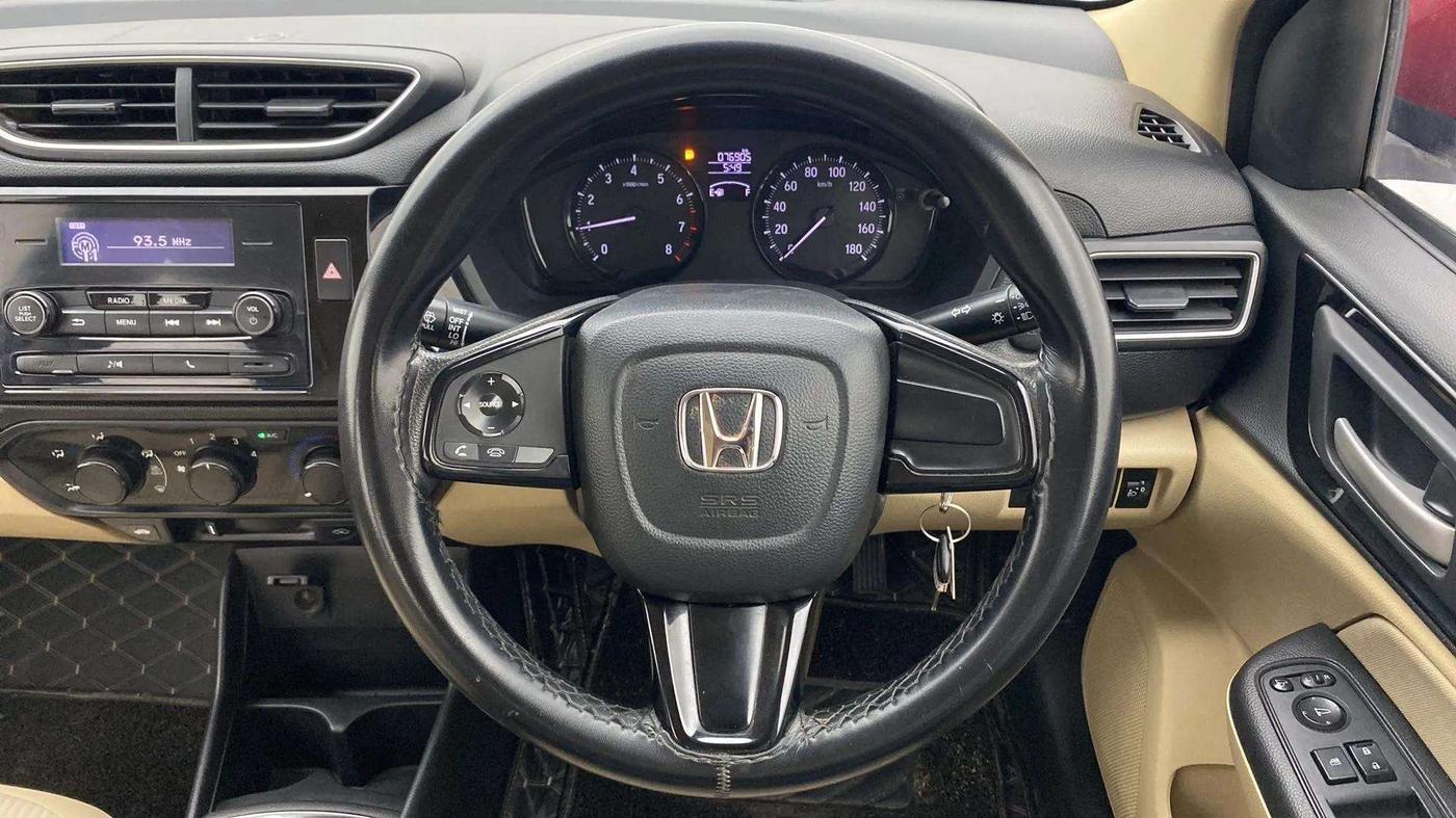 2019 Honda Amaze 1.2L I-VTEC S, Petrol, Manual, 76,883 km, Steering Wheel Close Up