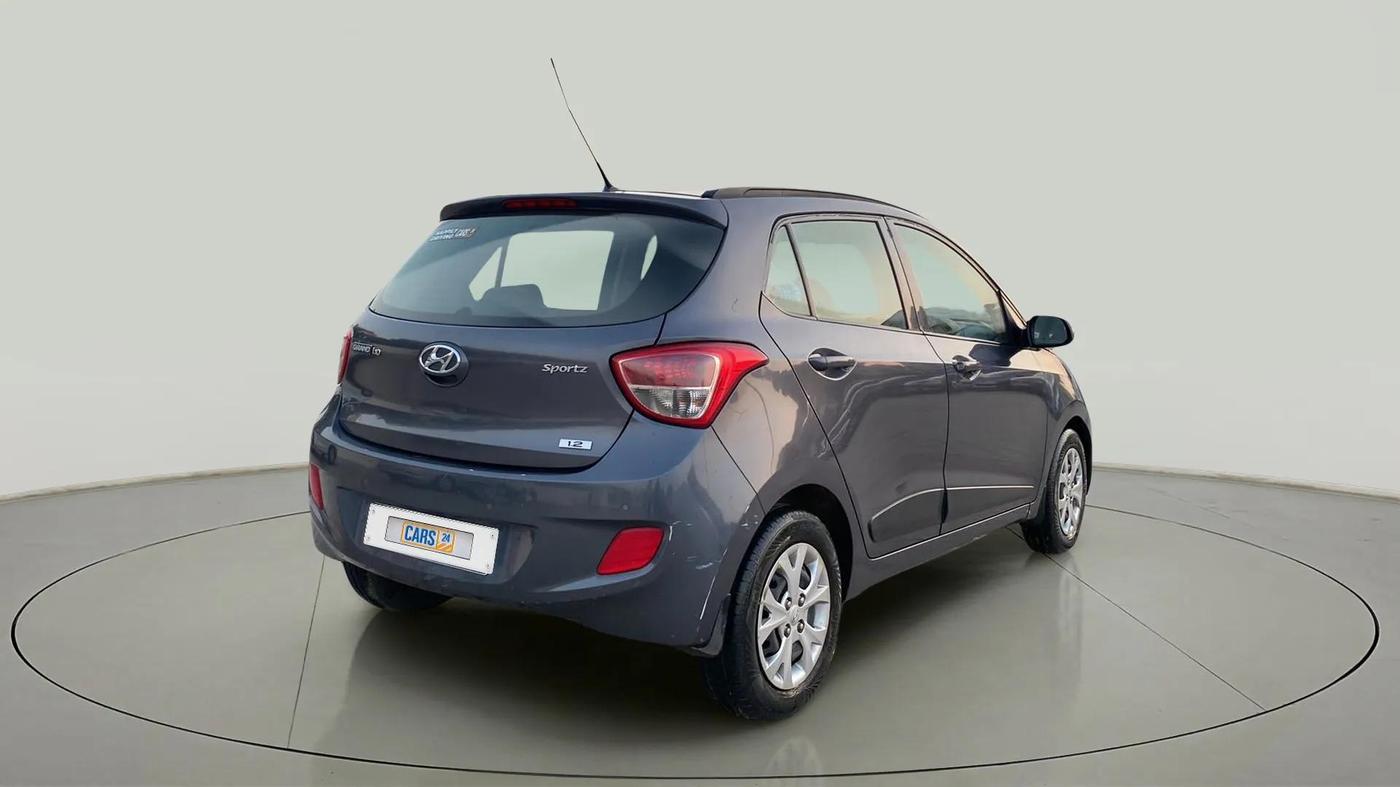 2015 Hyundai Grand i10 SPORTZ 1.2 KAPPA VTVT, Petrol, Manual, 82,860 km, Right Back Diagonal
