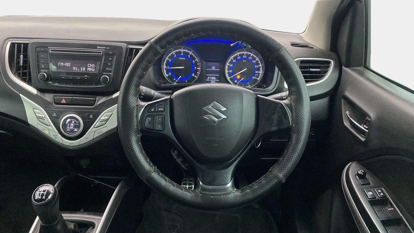 2018 Maruti Baleno DELTA PETROL 1.2, Petrol, Manual, 27,664 km, Steering Wheel Close Up