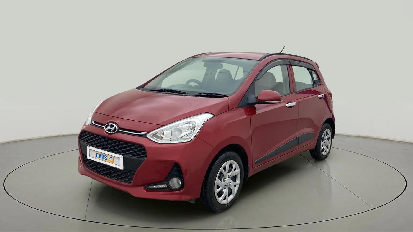 2019 Hyundai Grand i10 SPORTZ 1.2 KAPPA VTVT, Petrol, Manual, 12,605 km, Left Front Diagonal