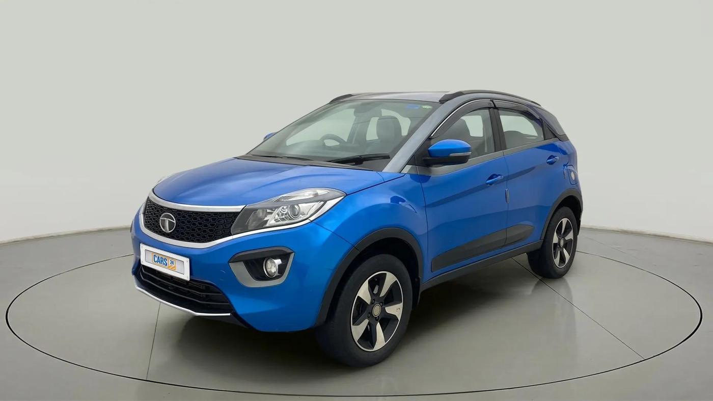 2019 Tata NEXON XZA PLUS DIESEL DUAL TONE, Diesel, Automatic, 75,513 km, Left Front Diagonal