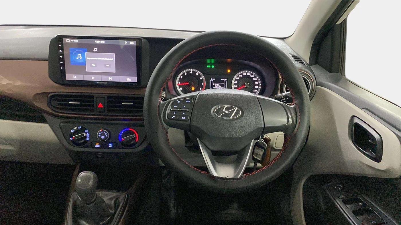 2021 Hyundai AURA S 1.2, CNG, Manual, 41,928 km, Steering Wheel Close Up