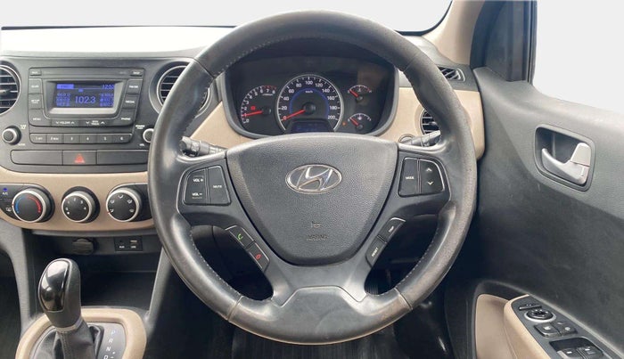 2016 Hyundai Grand i10 ASTA (O) AT 1.2 KAPPA VTVT, Petrol, Automatic, 73,821 km, Steering Wheel Close Up