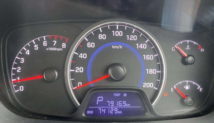 2016 Hyundai Grand i10 ASTA (O) AT 1.2 KAPPA VTVT, Petrol, Automatic, 73,821 km, Odometer Image