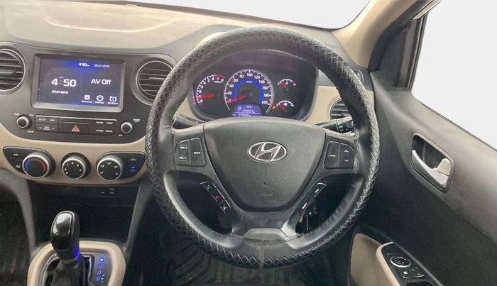 2017 Hyundai Grand i10 SPORTZ (O) AT 1.2 KAPPA VTVT, Petrol, Automatic, 54,984 km, Steering Wheel Close Up