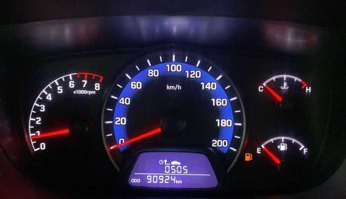 2016 Hyundai Xcent S 1.2, Petrol, Manual, 90,886 km, Odometer Image