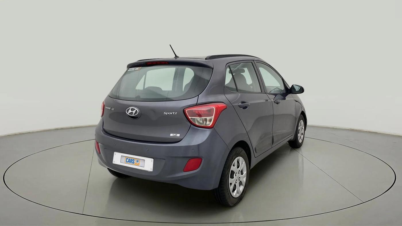 2015 Hyundai Grand i10 SPORTZ 1.2 KAPPA VTVT, Petrol, Manual, 42,109 km, Right Back Diagonal