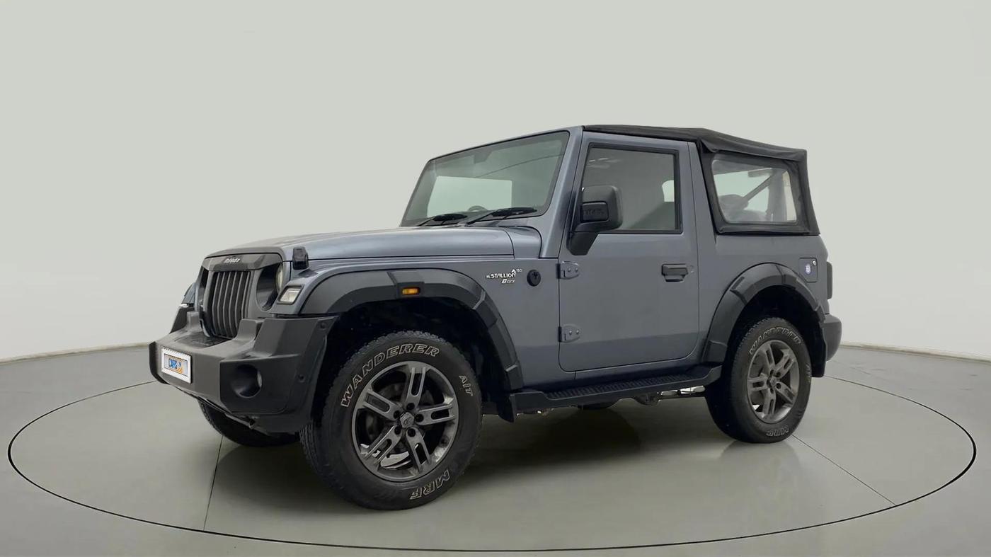 2021 Mahindra Thar LX  P 4WD AT CONVERTIBLE, Petrol, Automatic, 53,289 km, Left Front Diagonal