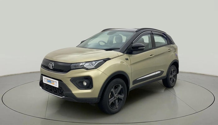 2022 Tata NEXON XZ PLUS (PREMIUM) KAZIRANGA DIESEL, Diesel, Manual, 32,389 km, Left Front Diagonal