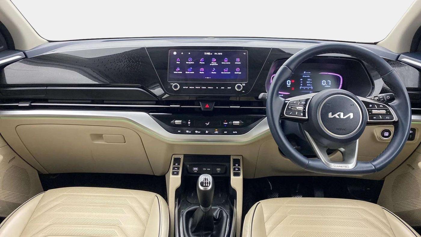 2022 KIA CARENS LUXURY PLUS 1.4 PETROL 7 STR, Petrol, Manual, 38,764 km, Dashboard
