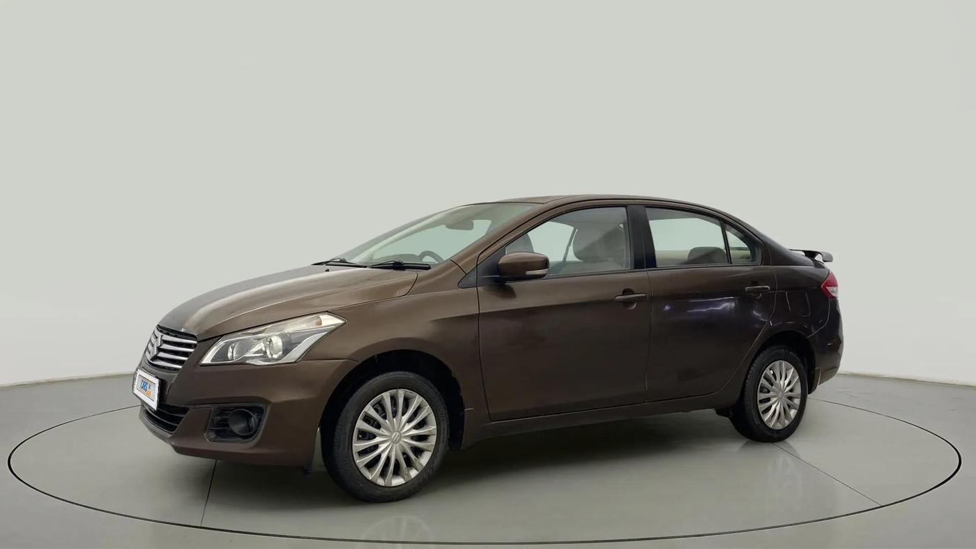 2017 Maruti Ciaz DELTA 1.4 MT PETROL, Petrol, Manual, 74,569 km, Left Front Diagonal