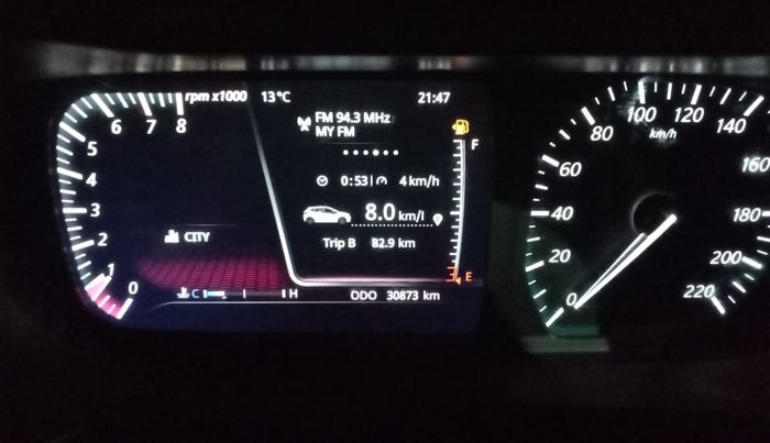 2020 Tata ALTROZ XZ PETROL, Petrol, Manual, 30,906 km, Odometer Image