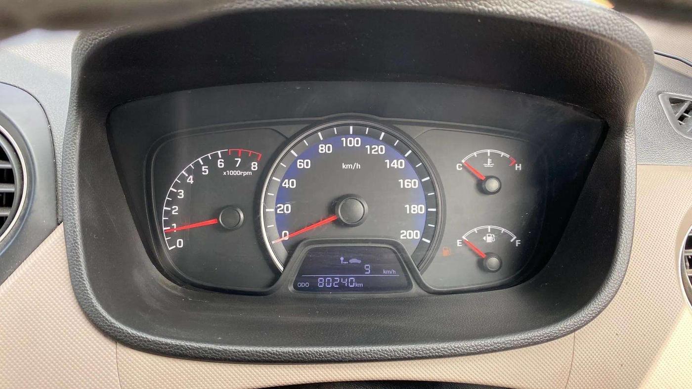 2014 Hyundai Xcent S 1.2, Petrol, Manual, 80,323 km, Odometer Image