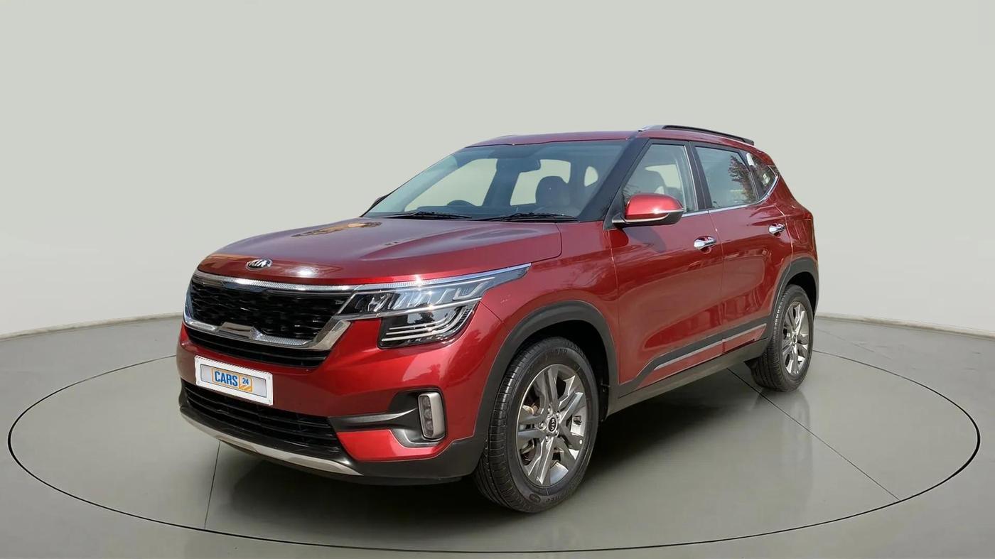 2020 KIA SELTOS HTX IVT 1.5 PETROL, Petrol, Automatic, 8,699 km, Left Front Diagonal