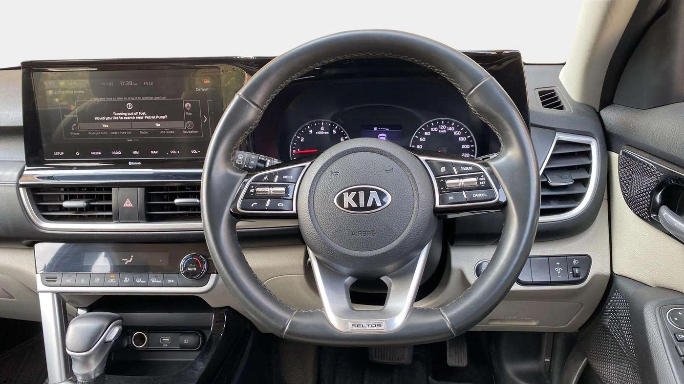 2020 KIA SELTOS HTX IVT 1.5 PETROL, Petrol, Automatic, 8,699 km, Steering Wheel Close Up