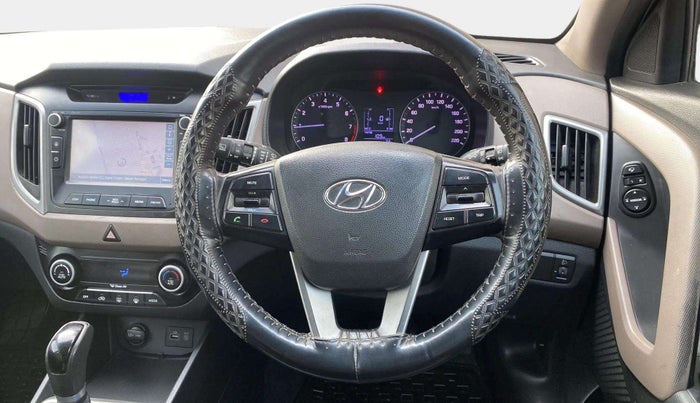 2017 Hyundai Creta SX PLUS AT 1.6 PETROL, Petrol, Automatic, 63,598 km, Steering Wheel Close Up