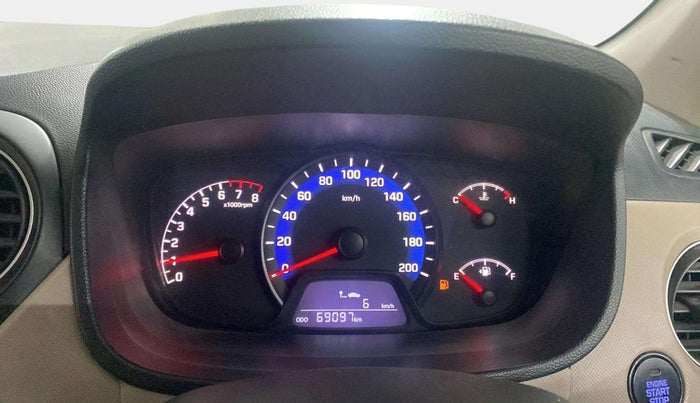 2014 Hyundai Xcent SX 1.2 (O), Petrol, Manual, 69,134 km, Odometer Image