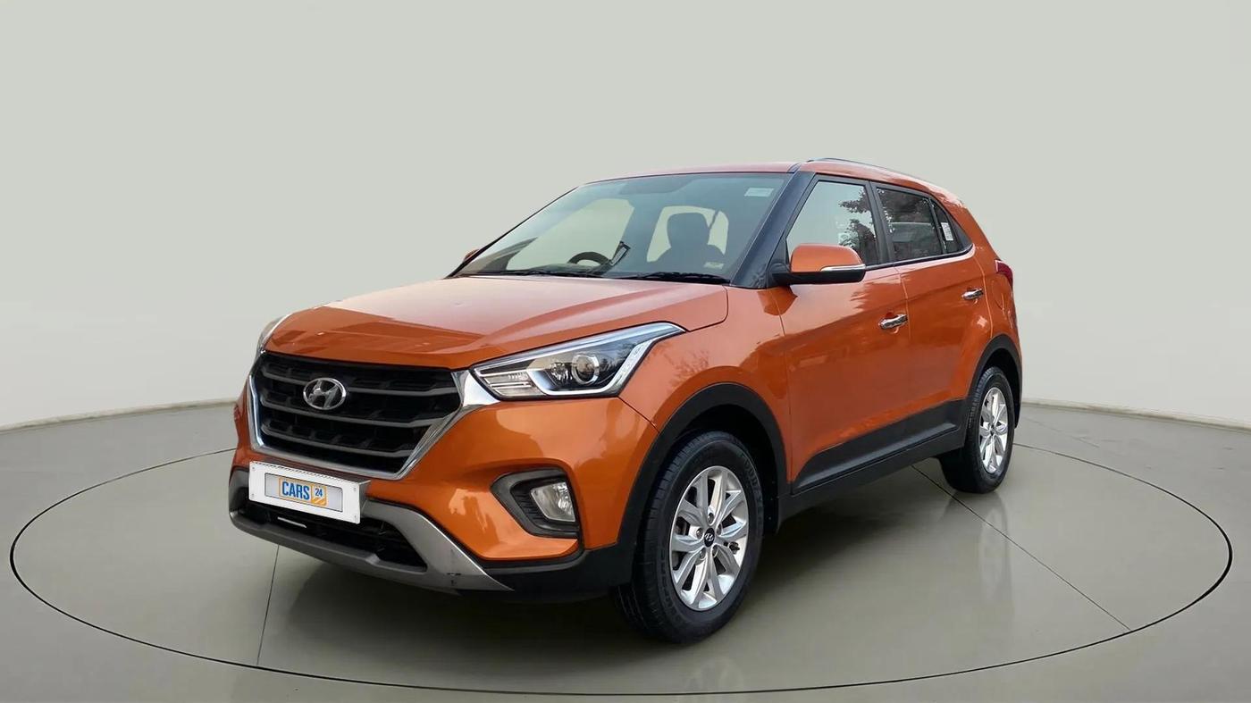 2018 Hyundai Creta SX 1.6 PETROL, Petrol, Manual, 39,152 km, Left Front Diagonal