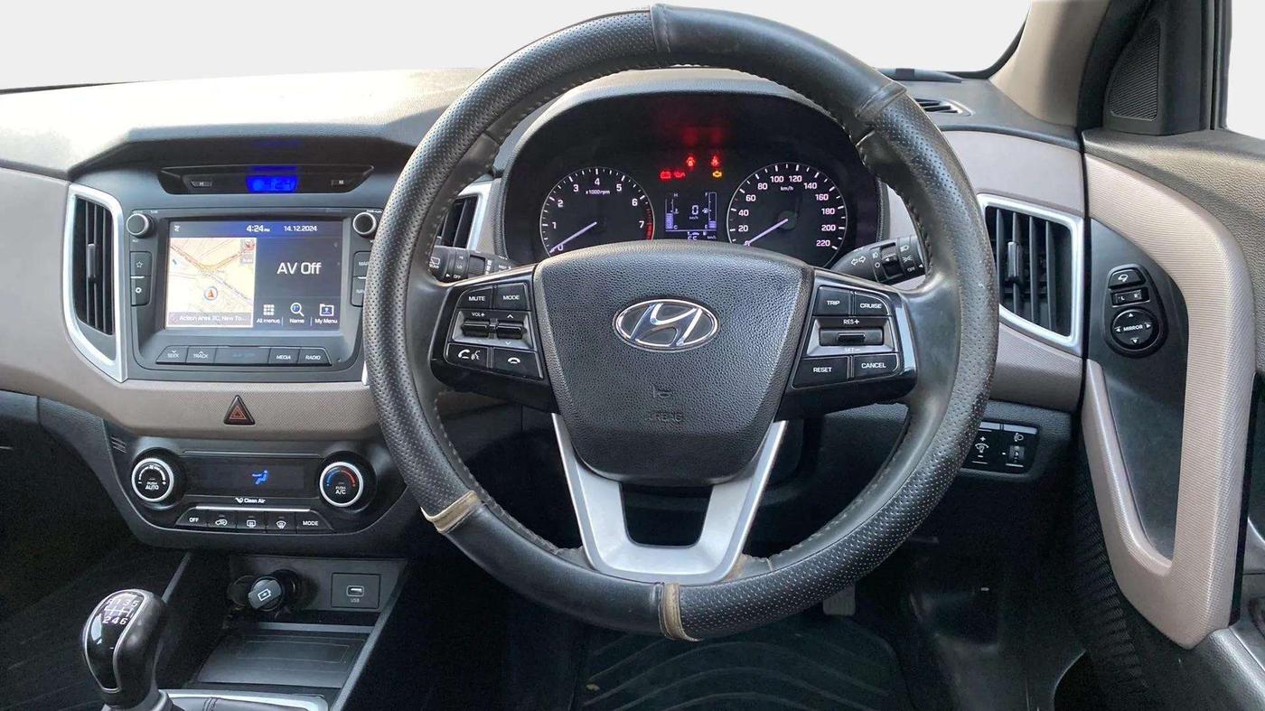 2018 Hyundai Creta SX 1.6 PETROL, Petrol, Manual, 39,152 km, Steering Wheel Close Up