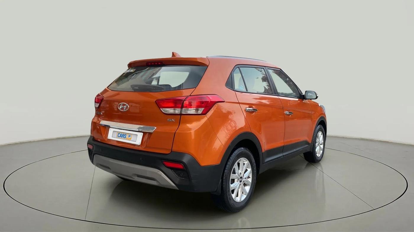 2018 Hyundai Creta SX 1.6 PETROL, Petrol, Manual, 39,152 km, Right Back Diagonal