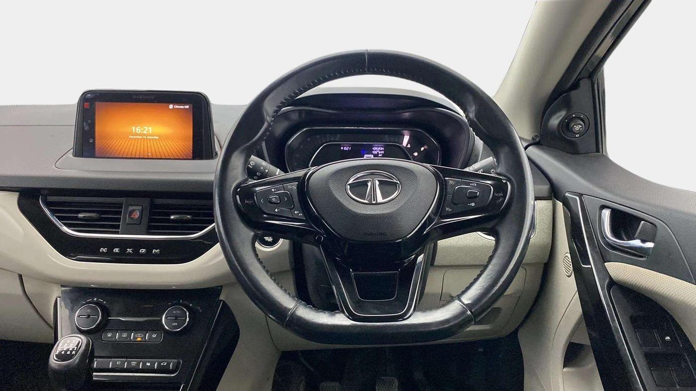 2021 Tata NEXON XZ PLUS (O) DIESEL, Diesel, Manual, 73,592 km, Steering Wheel Close Up