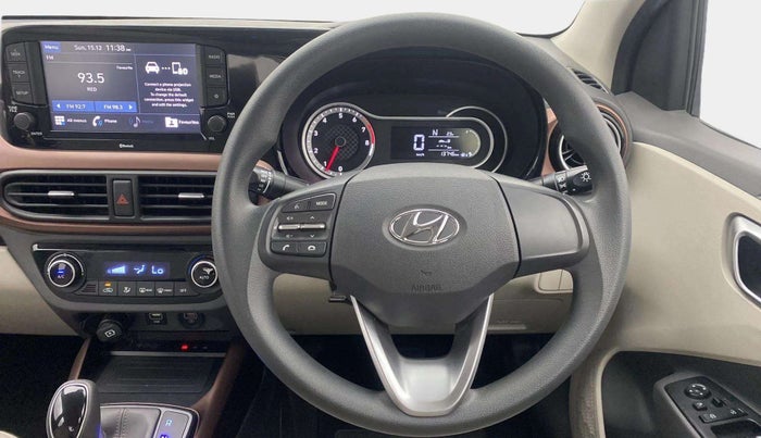 2021 Hyundai AURA SX PLUS 1.2 AMT, Petrol, Automatic, 13,865 km, Steering Wheel Close Up