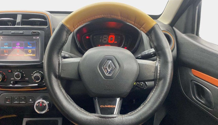 2018 Renault Kwid CLIMBER 1.0 AMT, Petrol, Automatic, 18,849 km, Steering Wheel Close Up