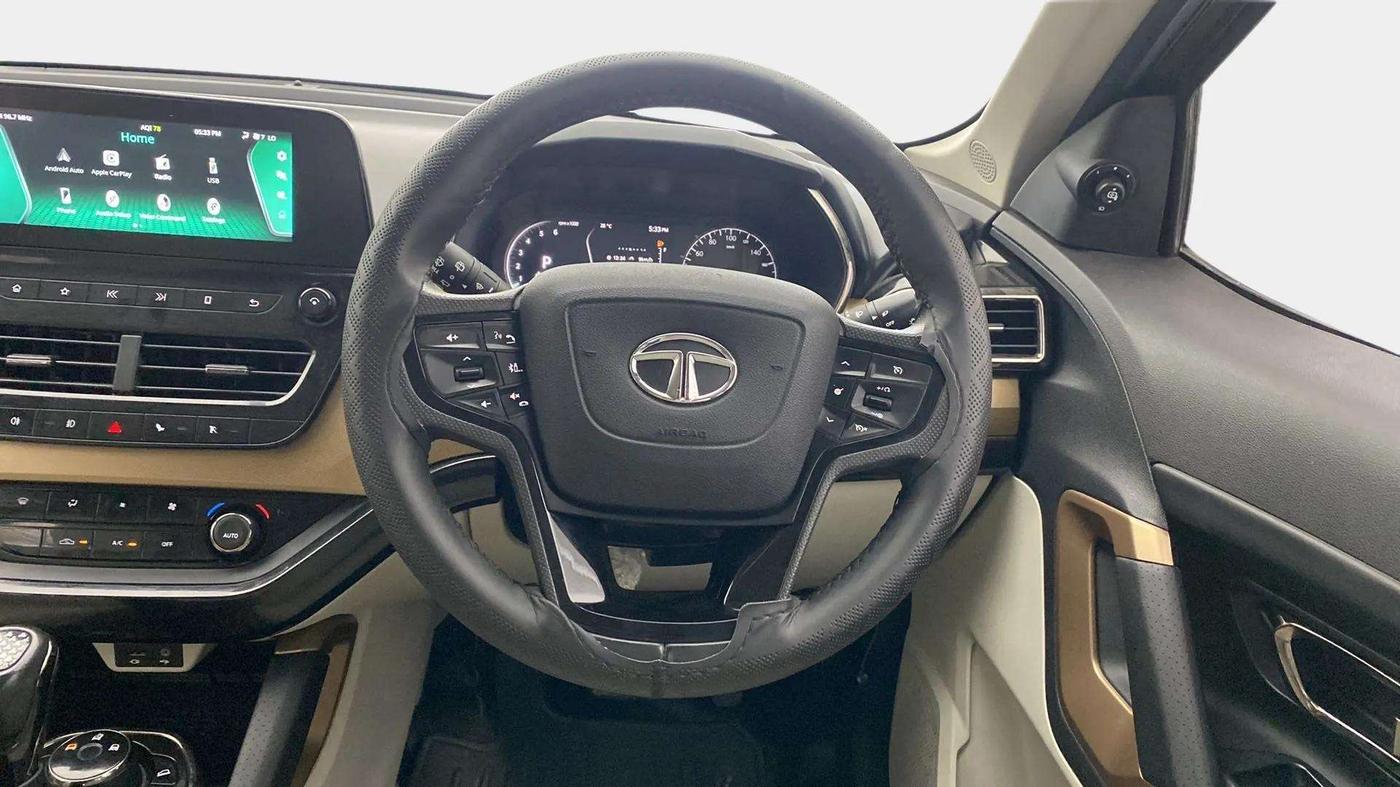 2022 Tata Harrier XZA PLUS JET 2.0L, Diesel, Automatic, 20,234 km, Steering Wheel Close Up