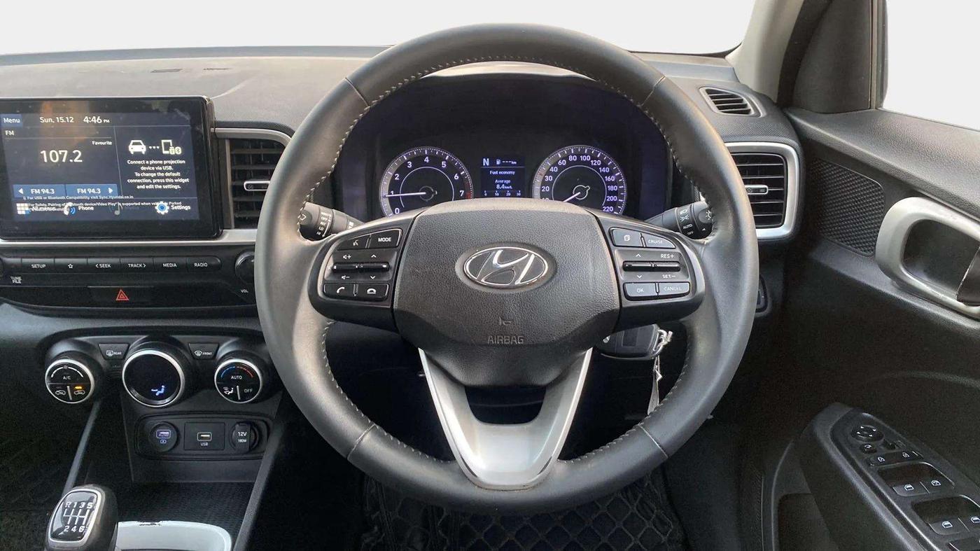 2020 Hyundai VENUE SX 1.0 TURBO IMT, Petrol, Manual, 82,278 km, Steering Wheel Close Up